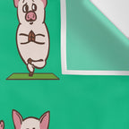 Pig Yoga Wall Tapestry Gallery Image 3