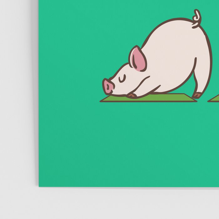 Pig Yoga Poster Gallery Image 3