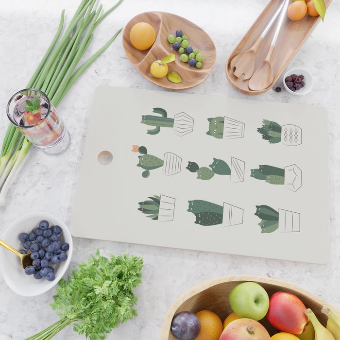 Cat and Plant 20: Cattus Cutting Board Gallery Image 2