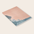 Renew: a minimal abstract piece in coral and blue by Alyssa Hamilton Art Notebook Gallery Image 2