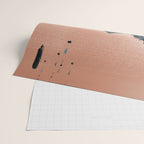 Renew: a minimal abstract piece in coral and blue by Alyssa Hamilton Art Wrapping Paper Gallery Image 2