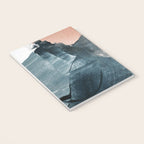 Renew: a minimal abstract piece in coral and blue by Alyssa Hamilton Art Notebook Gallery Image 3