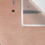Renew: a minimal abstract piece in coral and blue by Alyssa Hamilton Art Wall Tapestry Gallery Image 3