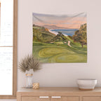 Torrey Pines South Golf Course Hole 6 Wall Tapestry Gallery Image 2