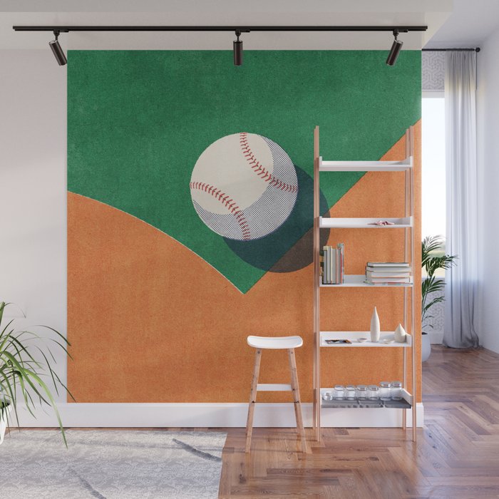 BALLS / Baseball I Wall Mural Gallery Image 1