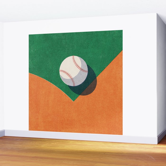 BALLS / Baseball I Wall Mural Gallery Image 2
