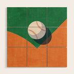 BALLS / Baseball I Wood Wall Art Gallery Image 1