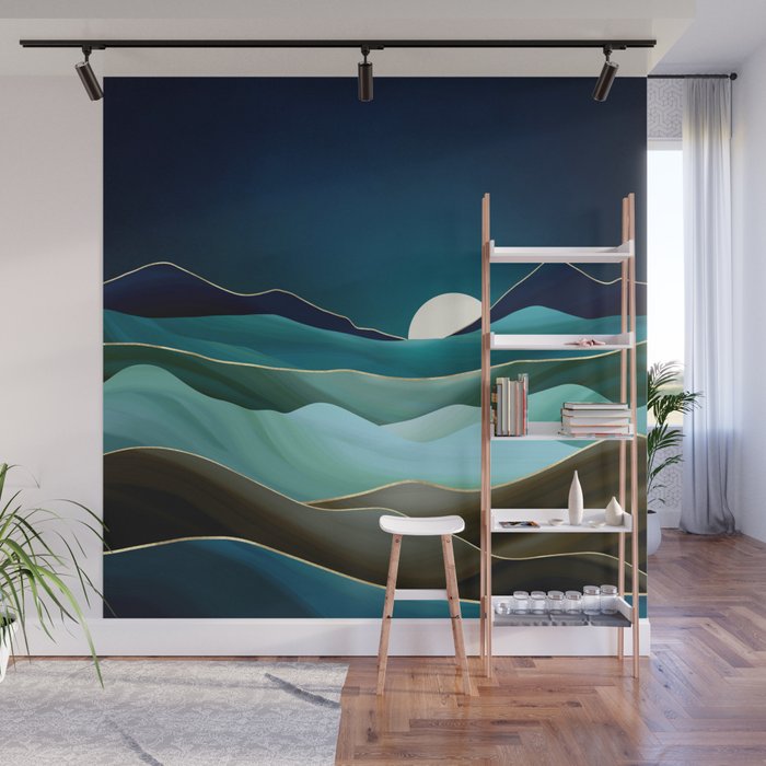 Moonlit Vista Wall Mural Gallery Image 1
