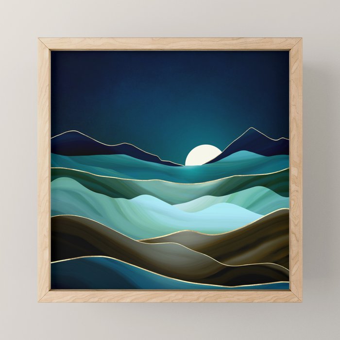 Moonlit Vista Mini Art Print Gallery Image 1