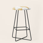 Gold world map with cities Stool Gallery Image 1