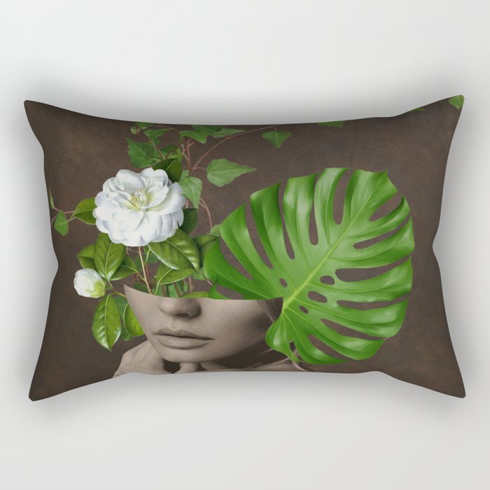 Tropical Girl 1 Rectangular Pillow Gallery Image 1