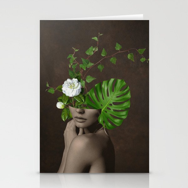 Tropical Girl 1 Stationery Card Gallery Image 1
