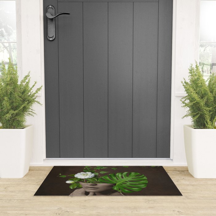 Tropical Girl 1 Welcome Mat Gallery Image 3