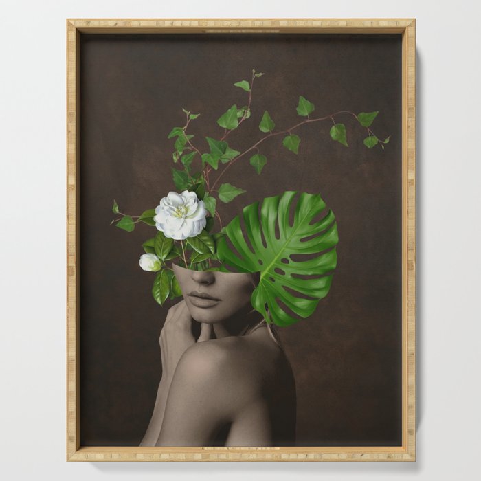 Tropical Girl 1 Serving Tray Gallery Image 1