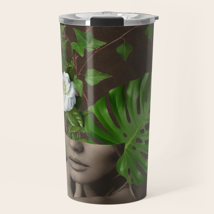 Tropical Girl 1 Travel Mug Gallery Image 1