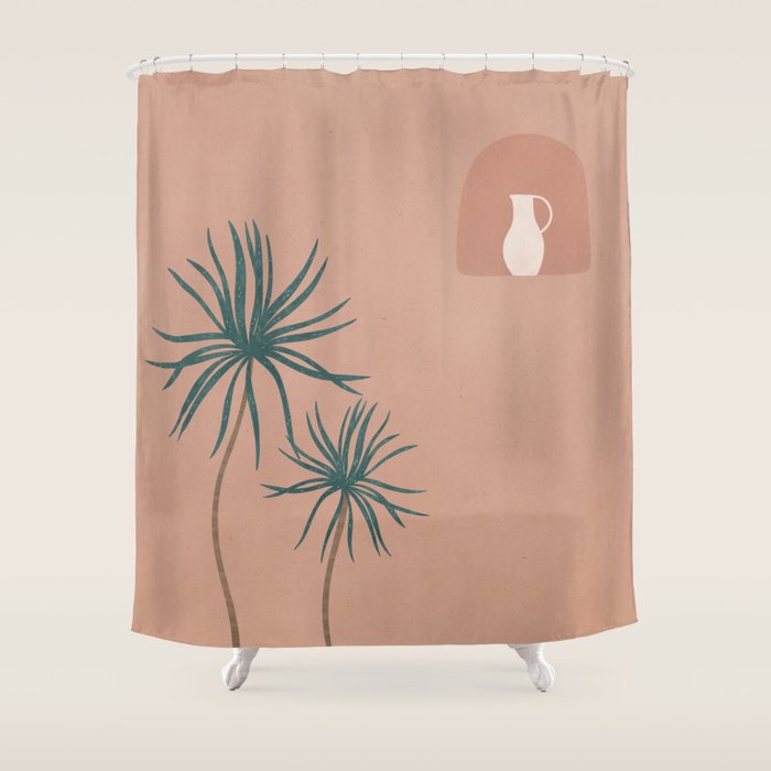 warm clay morning Shower Curtain Gallery Image 1