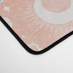 Cosmic Cowboys and Cacti -  peach and turquoise  Desk Mat Gallery Image 4