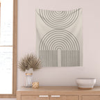 Minimal Line, Arch Modern Wall Tapestry Gallery Image 2