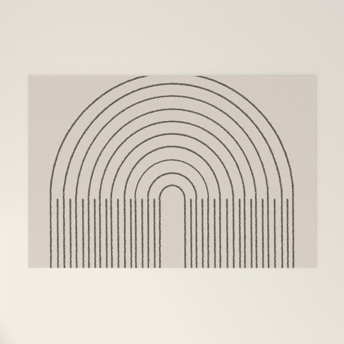 Minimal Line, Arch Modern Welcome Mat Gallery Image 1