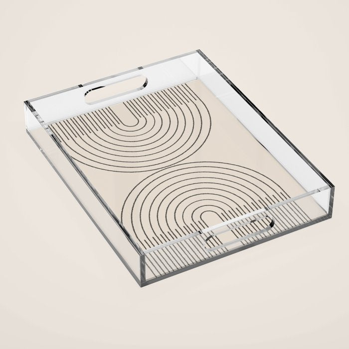 Minimal Line, Arch Modern Acrylic Tray Gallery Image 1