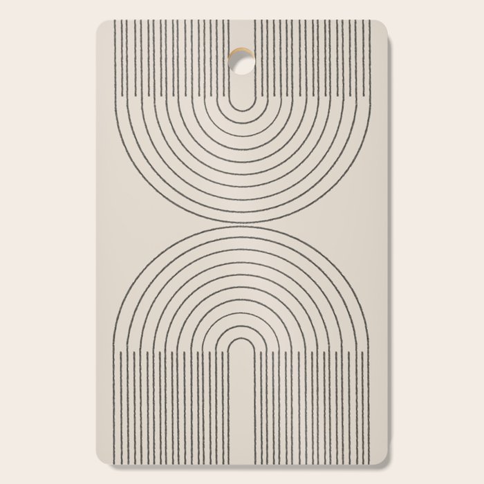 Minimal Line, Arch Modern Cutting Board Gallery Image 1