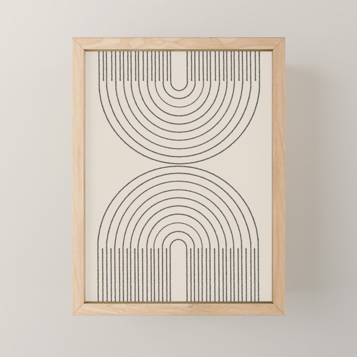 Minimal Line, Arch Modern Mini Art Print Gallery Image 1