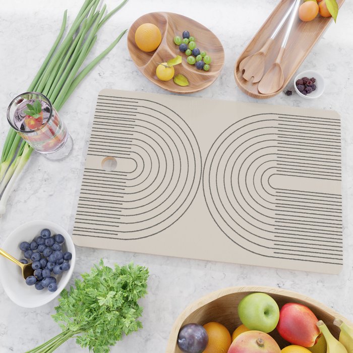 Minimal Line, Arch Modern Cutting Board Gallery Image 2