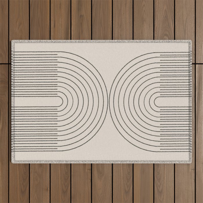 Minimal Line, Arch Modern Outdoor Rug Gallery Image 1