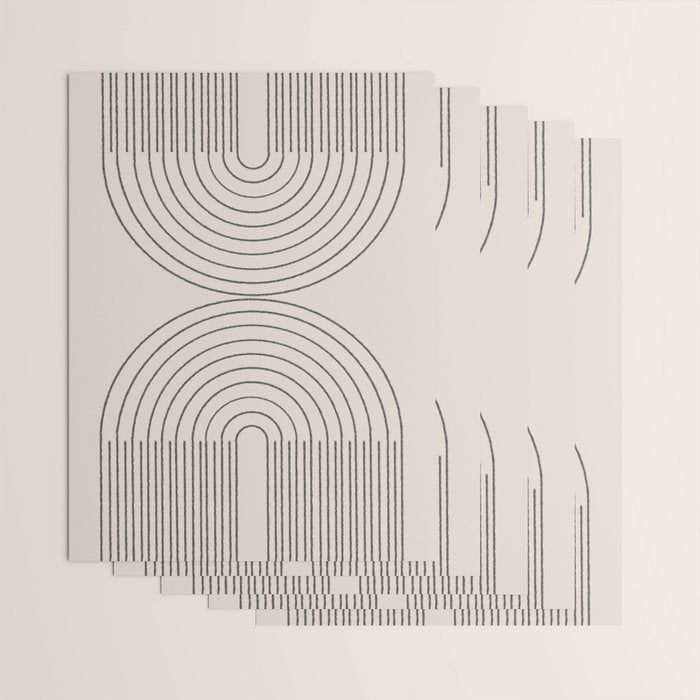 Minimal Line, Arch Modern Wrapping Paper Gallery Image 3