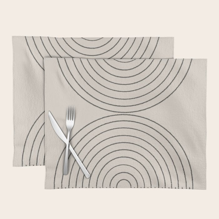 Minimal Line, Arch Modern Placemat Gallery Image 1