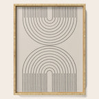 Minimal Line, Arch Modern Serving Tray Gallery Image 1