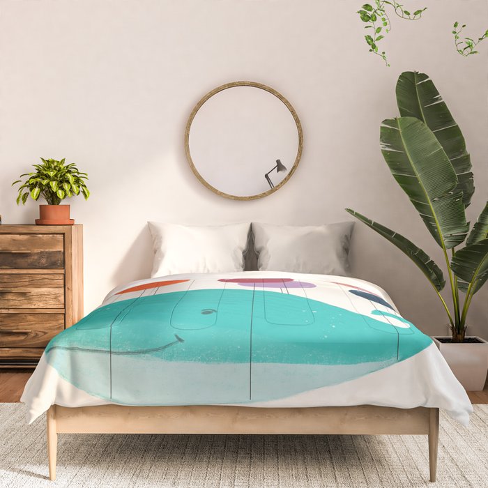 happy whale Comforter Gallery Image 3