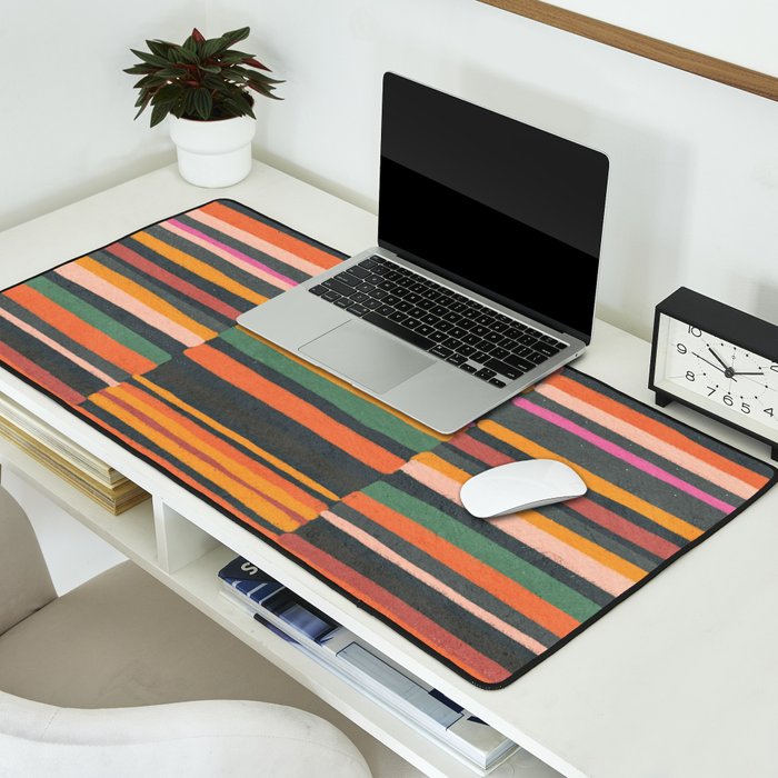 Striped pattern 02 Desk Mat Gallery Image 2