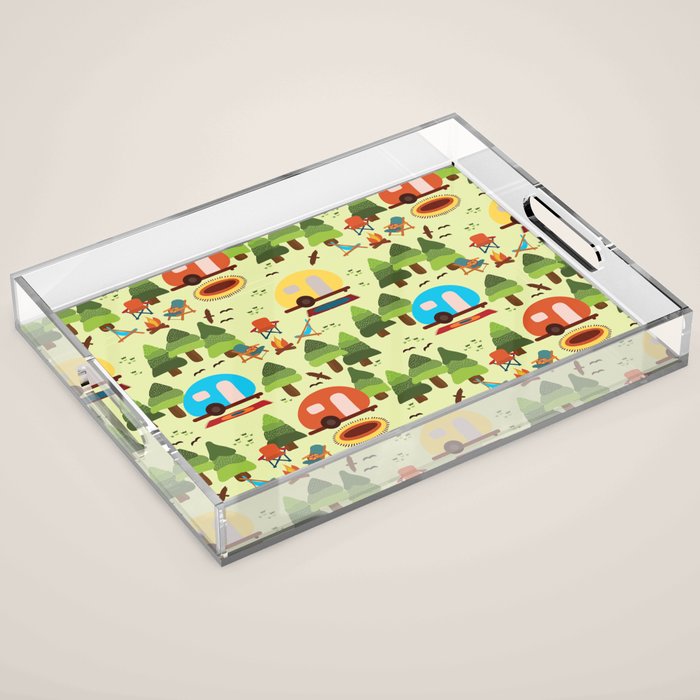 Caravan Campground Vacation Acrylic Tray Gallery Image 1