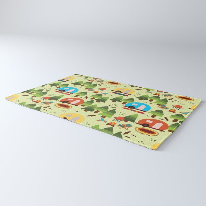 Caravan Campground Vacation Rug Gallery Image 3