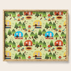 Caravan Campground Vacation Serving Tray Gallery Image 1