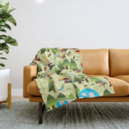 Caravan Campground Vacation Throw Blanket Gallery Image 1