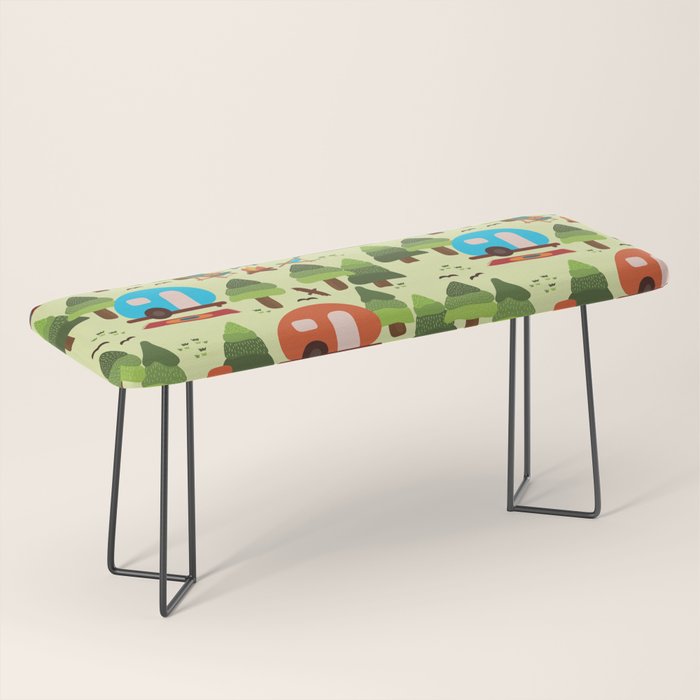Caravan Campground Vacation Bench Gallery Image 1
