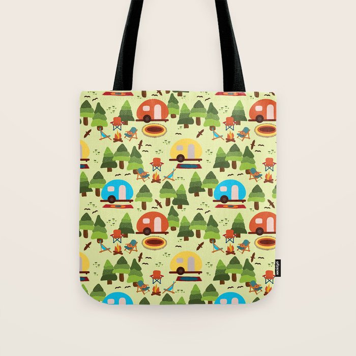 Caravan Campground Vacation Tote Bag Gallery Image 1