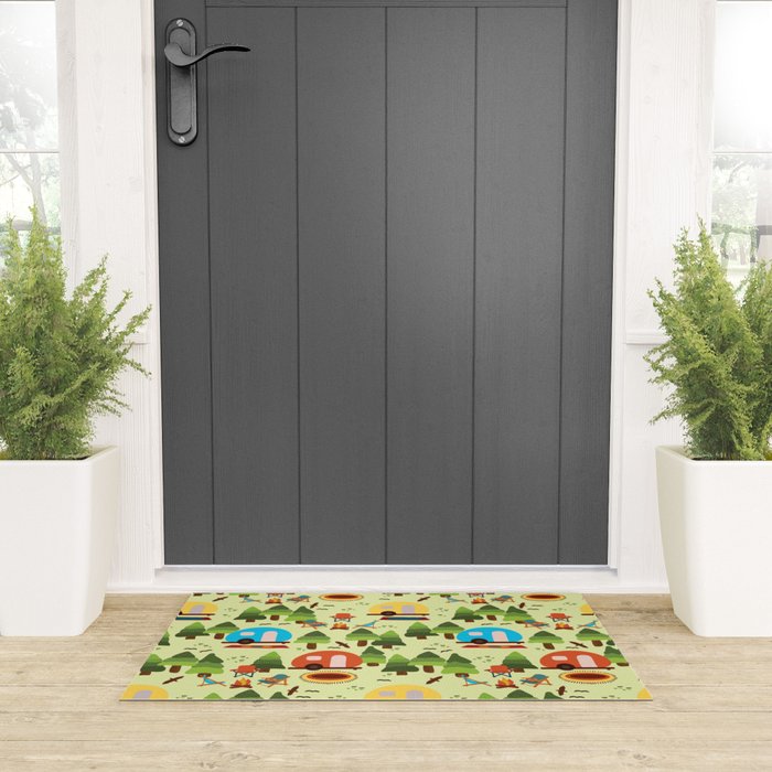 Caravan Campground Vacation Welcome Mat Gallery Image 3