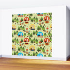 Caravan Campground Vacation Wall Mural Gallery Image 2
