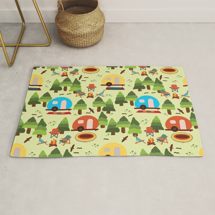 Caravan Campground Vacation Rug Gallery Image 1