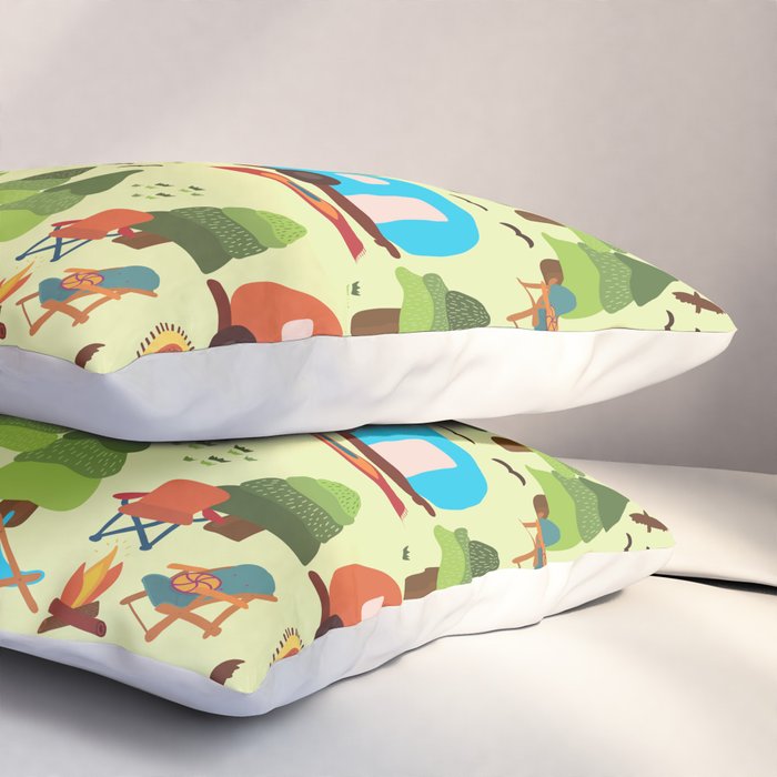 Caravan Campground Vacation Pillow Sham Gallery Image 3