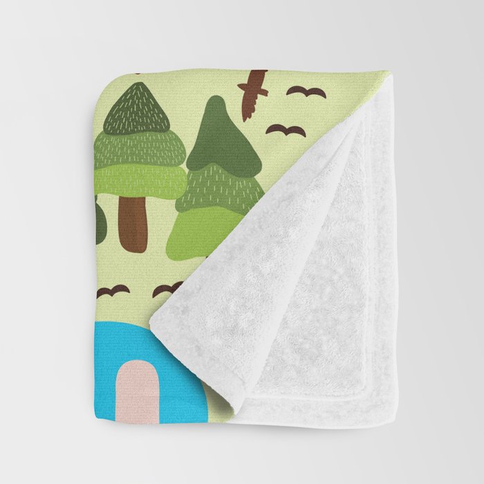 Caravan Campground Vacation Throw Blanket Gallery Image 3