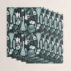 Go veggie // black background pine and mint vegetables Wrapping Paper Gallery Image 3
