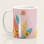 Woman with Cat and Autumn Bouquet Coffee Mug Gallery Image 3