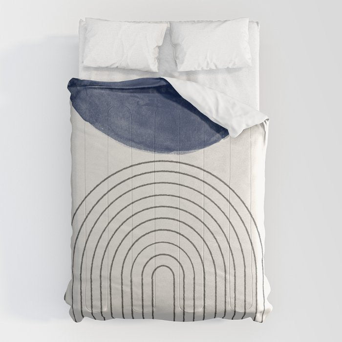 Blue Half Moon Arch Comforter Gallery Image 1