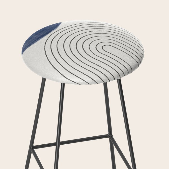 Blue Half Moon Arch Stool Gallery Image 2