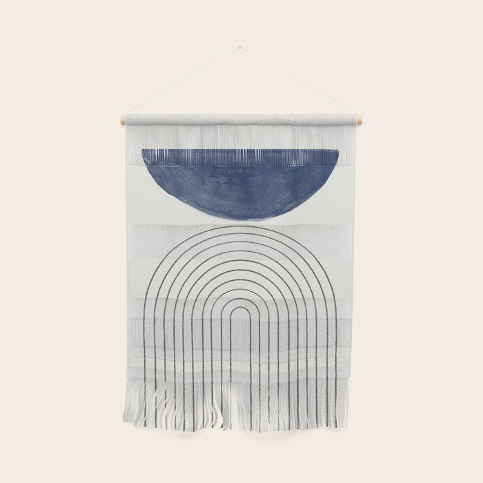 Blue Half Moon Arch Wall Hanging Gallery Image 1