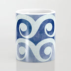 Indigo Geometric Beach Waves Coffee Mug Gallery Image 4